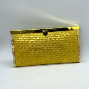 Gold BEBE Clutch Wallet Bag
